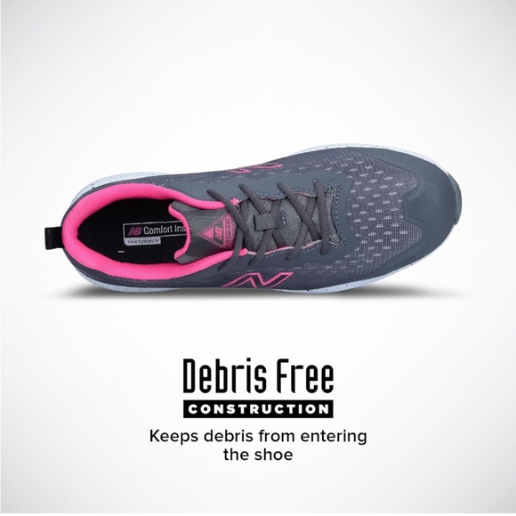 New Balance Women's Composite Toe Logic Industrial Boot, Grey/Pink, 7.5 - Picture 4 of 5